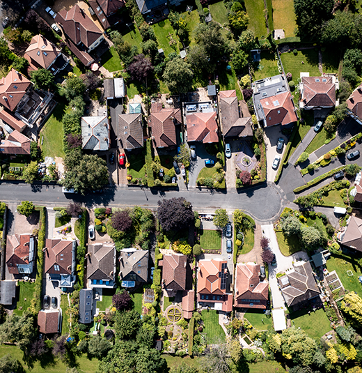 Immersive 3D virtual reality experience of a housing society with NFT marketplace integration.